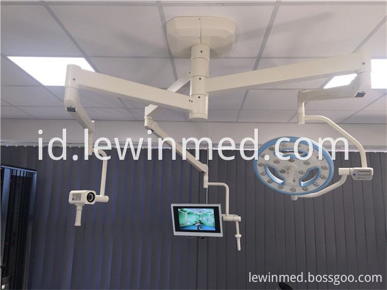 Hollow led lamp with camera system